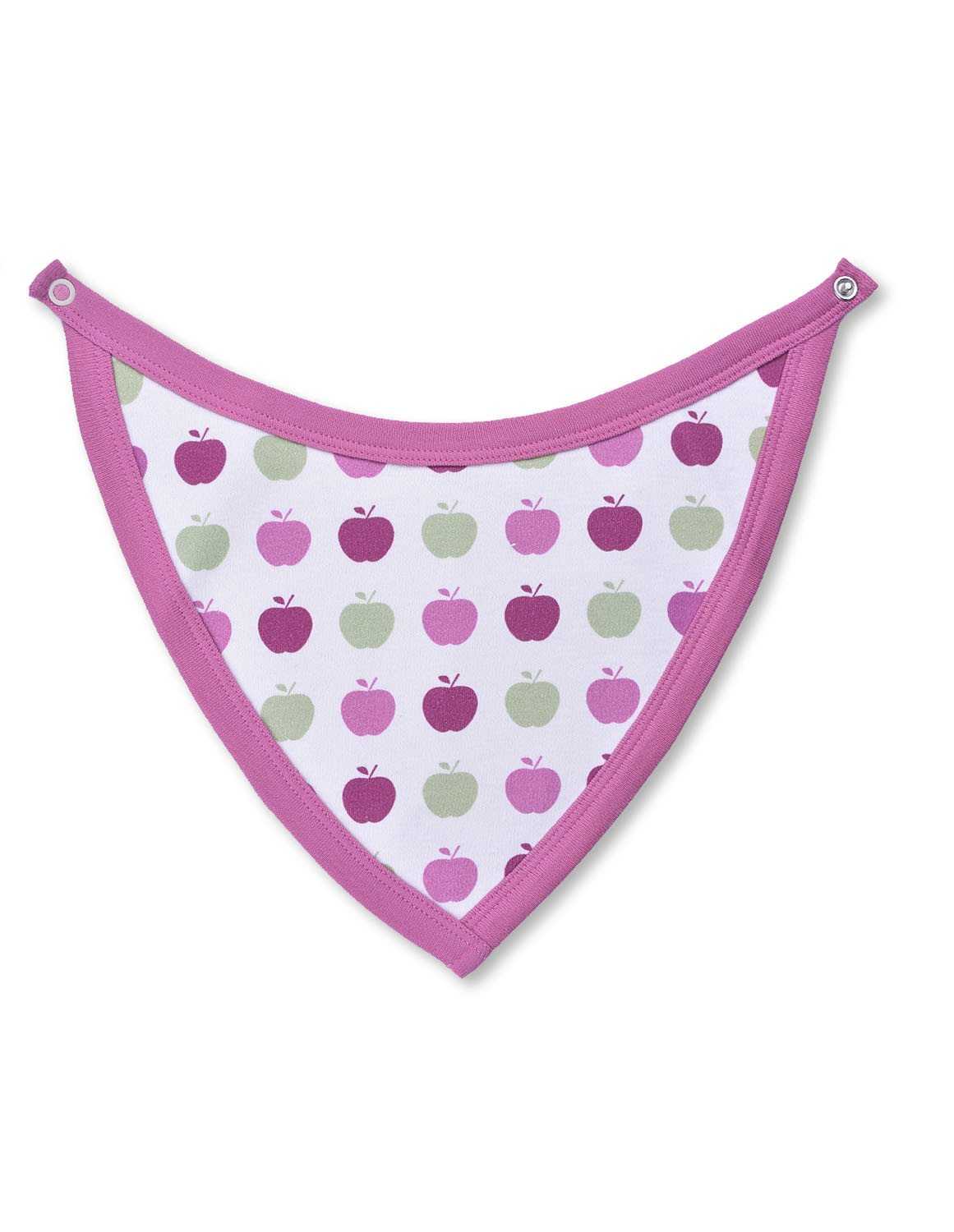Apple Bib Multi Pink Organic Cotton - Jazzy Organics