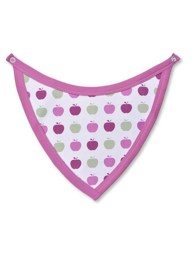 Apple Bib Multi Pink Organic Cotton - Jazzy Organics