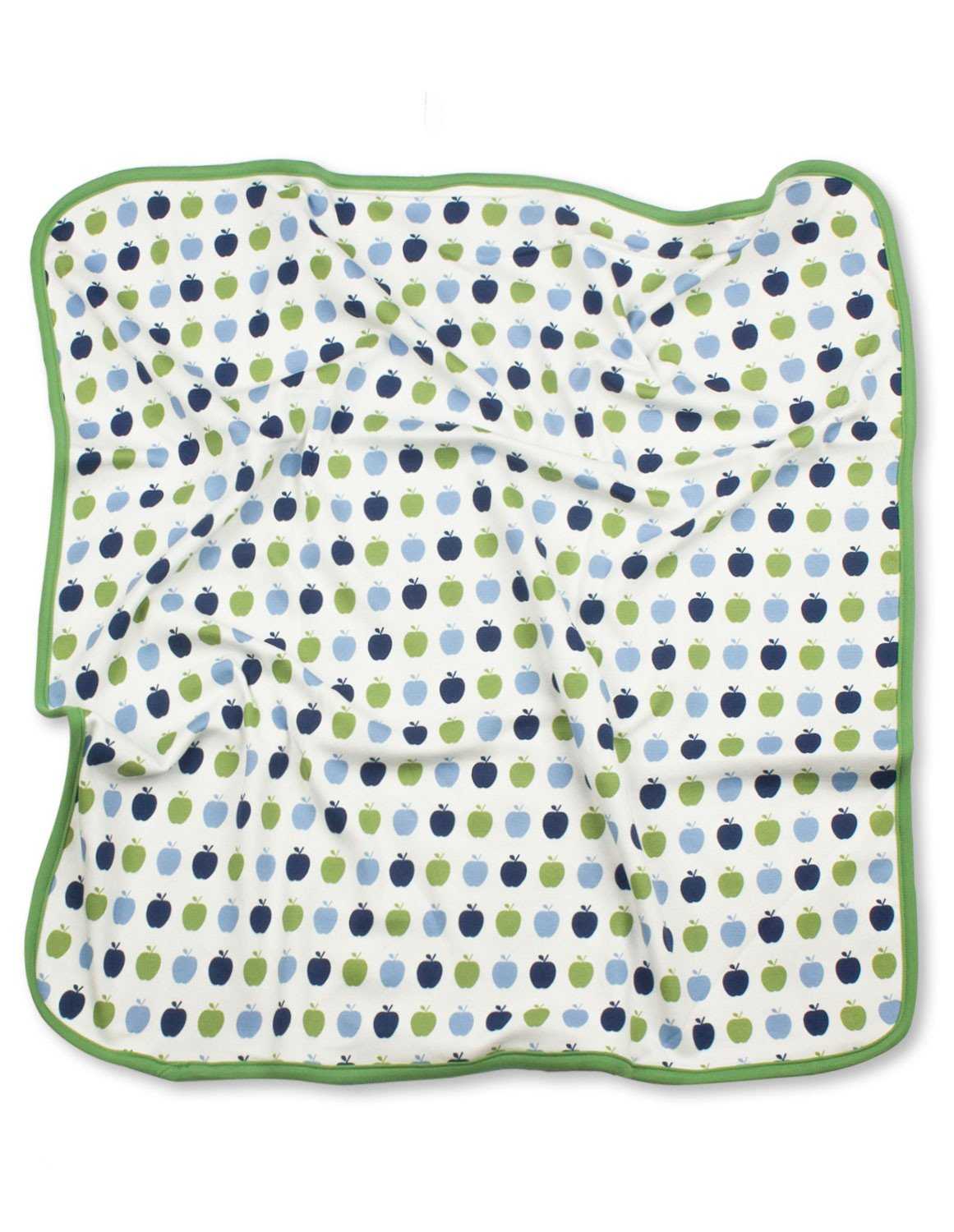 Apple Blanket Multi Blue Organic Cotton - Jazzy Organics