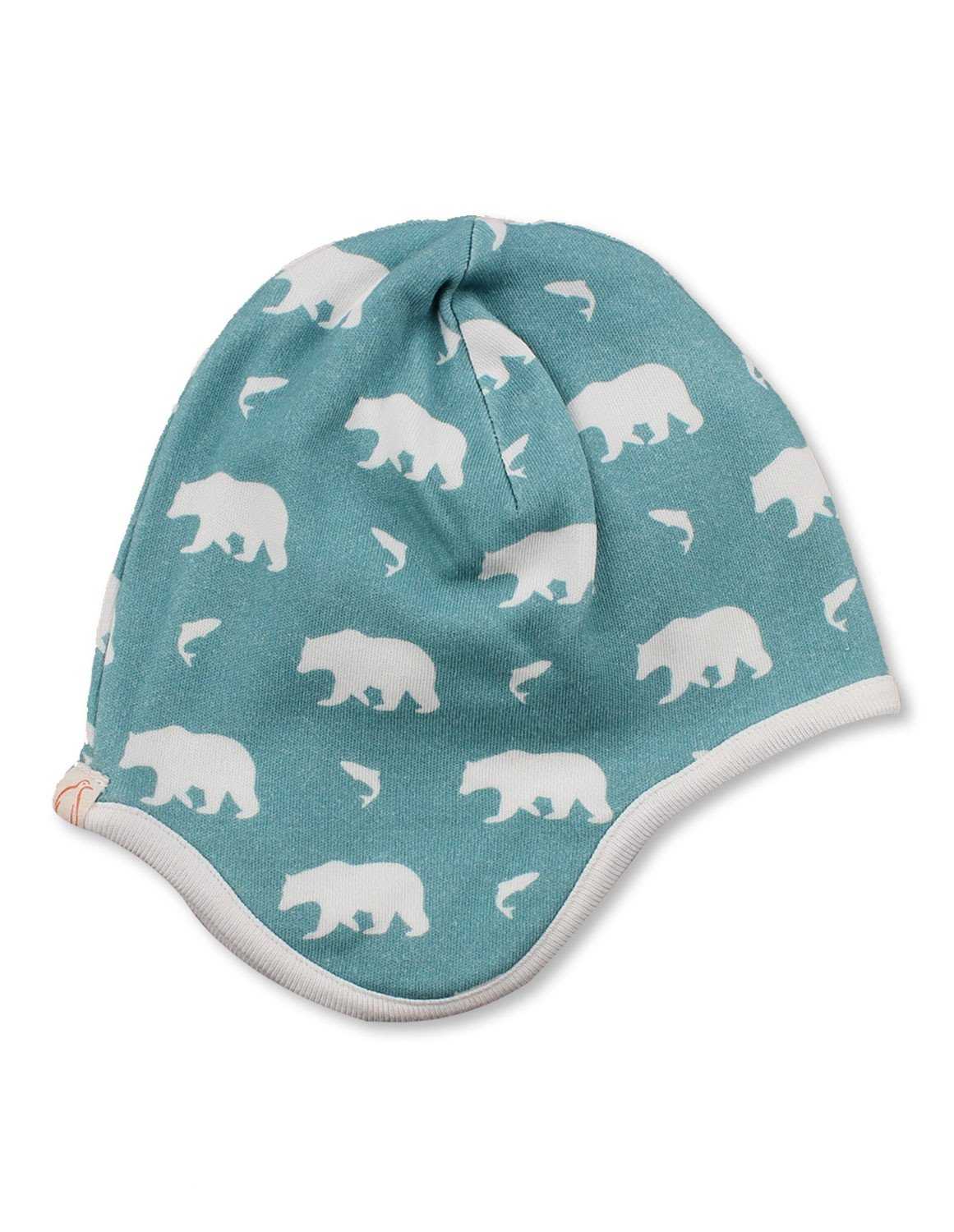 Bear Bonnet Blue Organic Cotton - Jazzy Organics