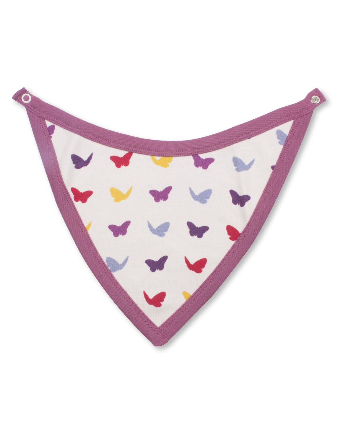 Butterfly Bib Multi Raspberry Organic Cotton - Jazzy Organics