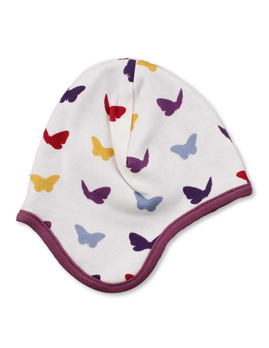 Butterfly Bonnet Multi Raspberry Organic Cotton - Jazzy Organics
