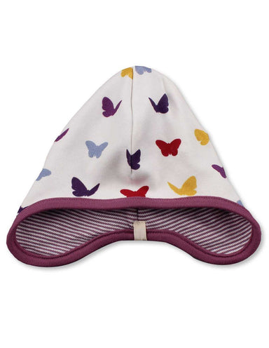 Butterfly Bonnet Multi Raspberry Organic Cotton - Jazzy Organics