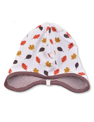Leaves Bonnet Multi Brown Organic Cotton - Jazzy Organics