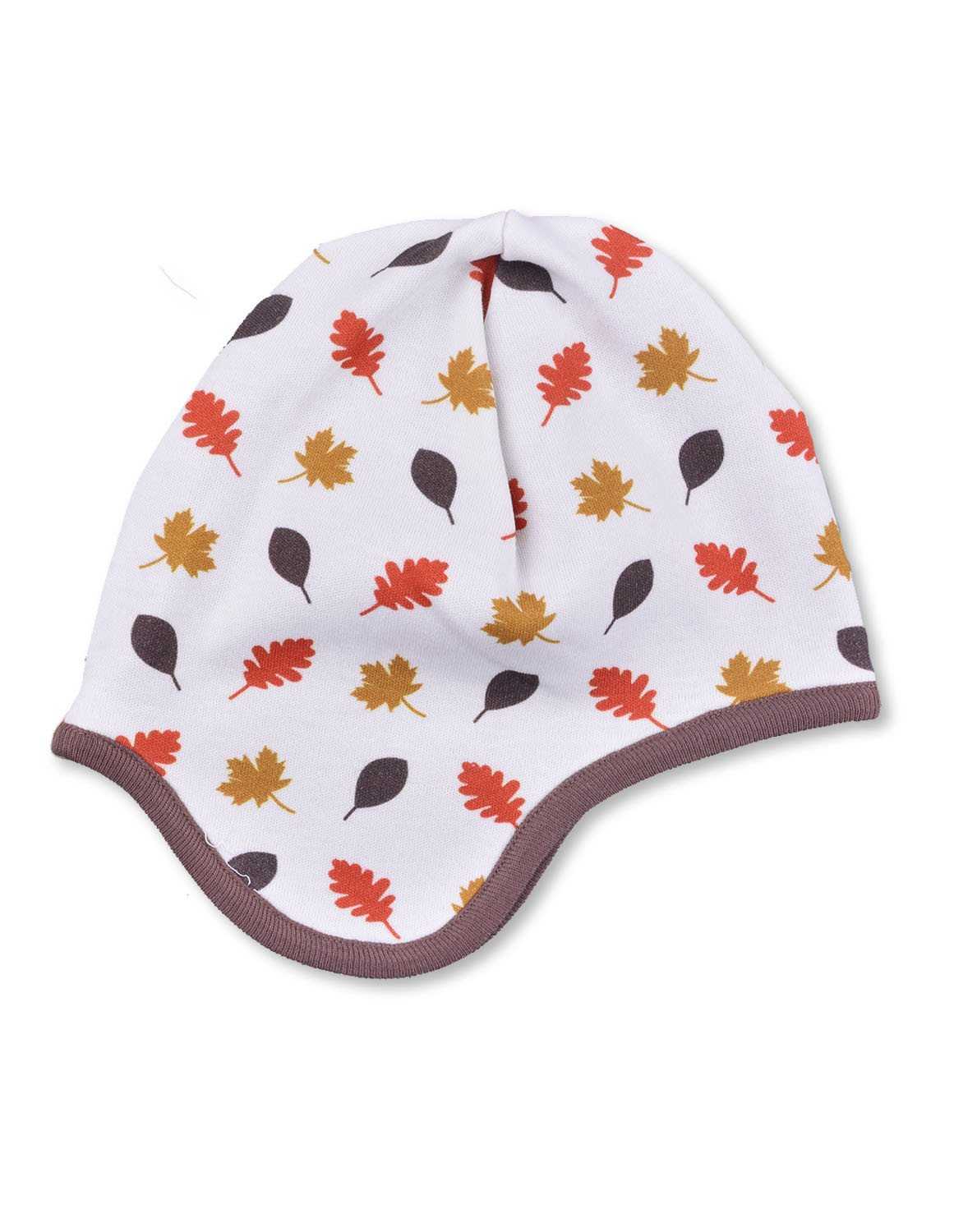 Leaves Bonnet Multi Brown Organic Cotton - Jazzy Organics