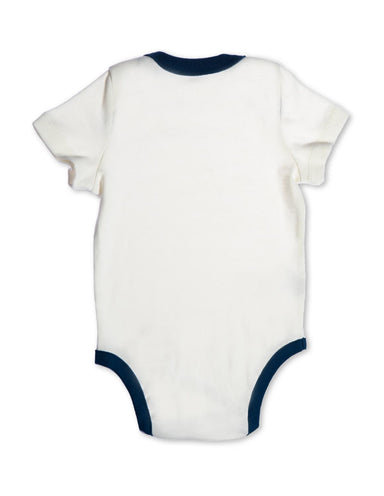 Lion Organic Cotton Bodysuit Blue - Jazzy Organics