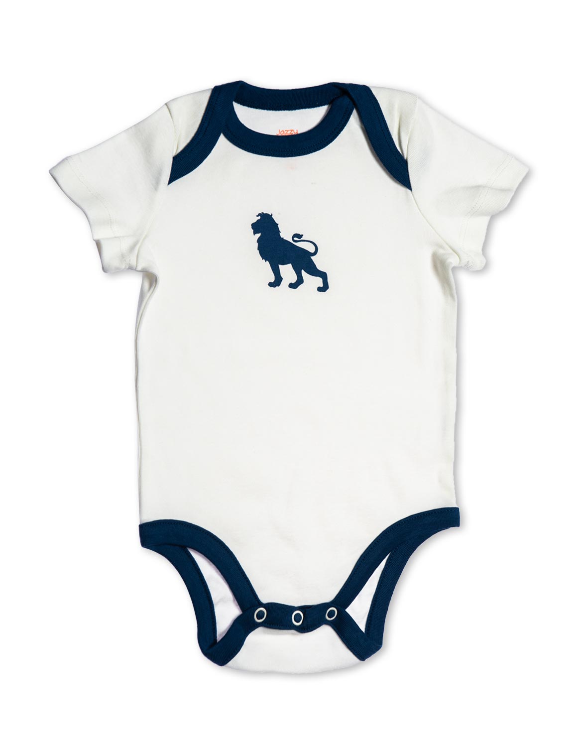 Lion Organic Cotton Bodysuit Blue - Jazzy Organics