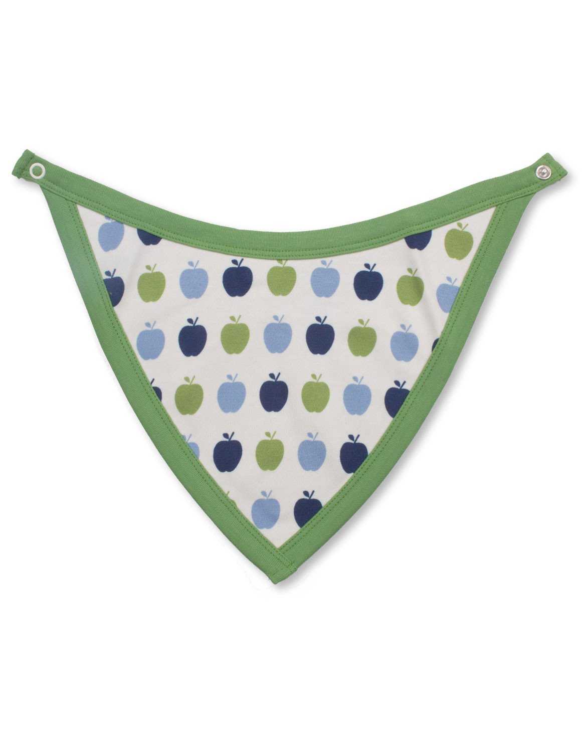 Multi Color Apple Printed Organic Baby Bib - Jazzy Organics