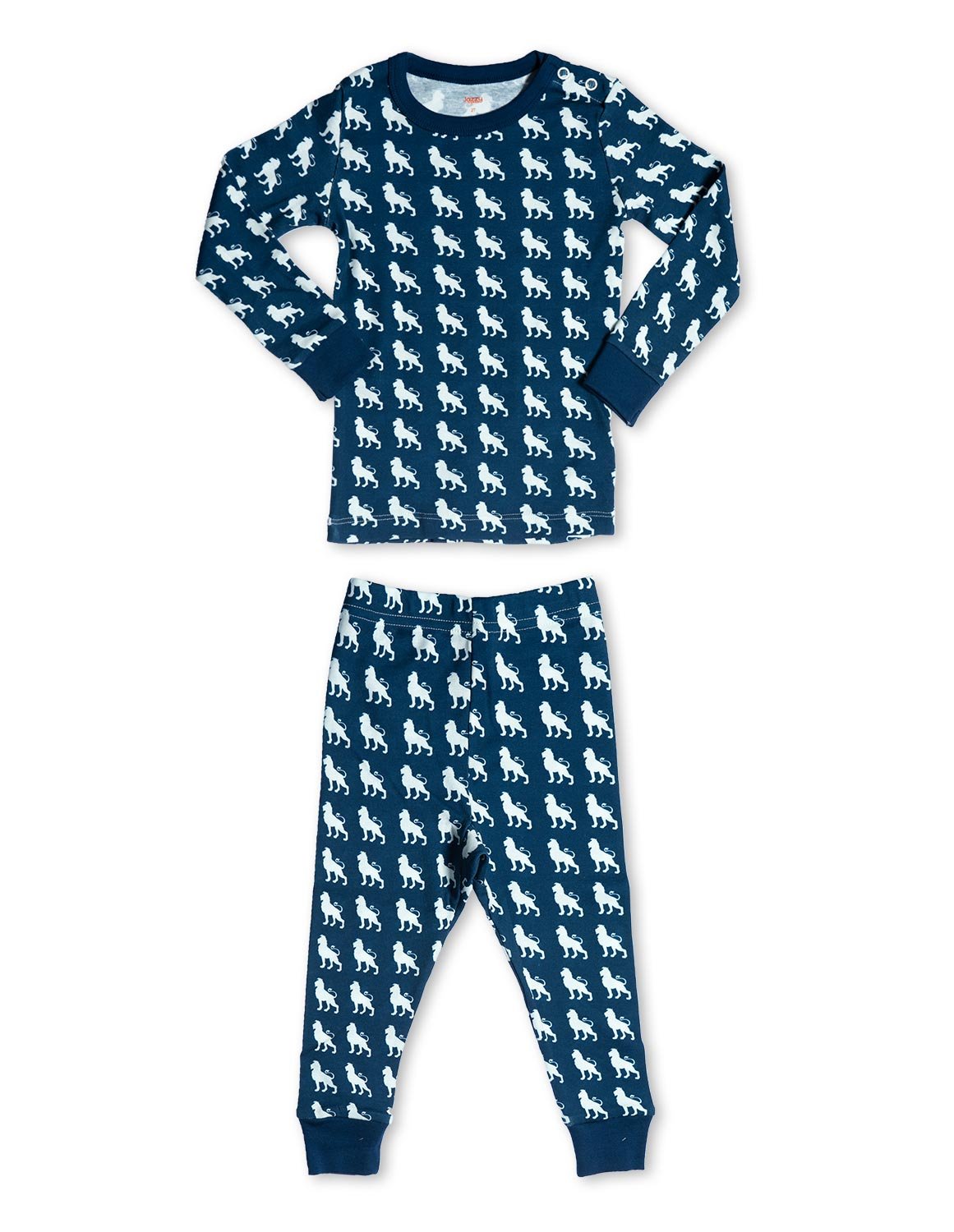 Organic Cotton Pajamas Lion Blue - Jazzy Organics