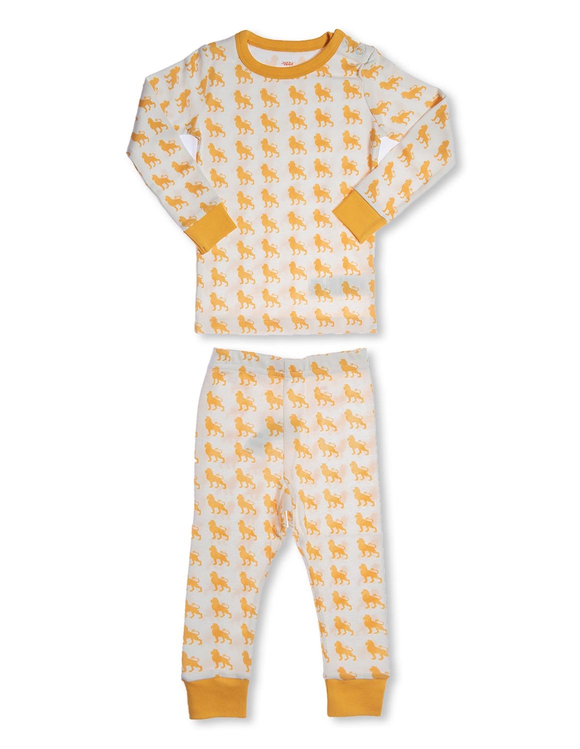 Organic Cotton Pajamas Lion Orange - Jazzy Organics