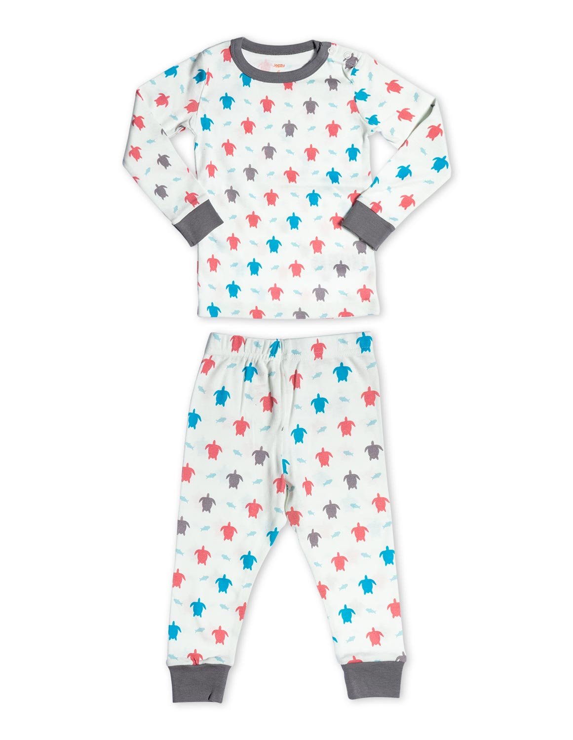 Organic Cotton Pajamas Turtle Multi - Jazzy Organics