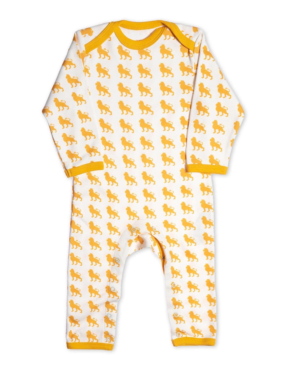 Organic Cotton Romper Orange Lion - Jazzy Organics