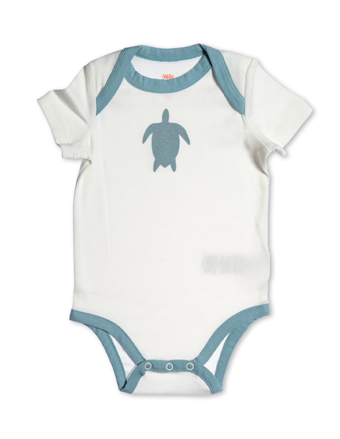 Turtle Organic Cotton Bodysuit Blue - Jazzy Organics