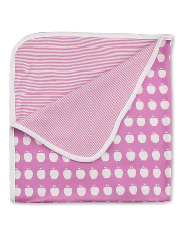 Apple Blanket Pink Organic Cotton | Penguin Organics