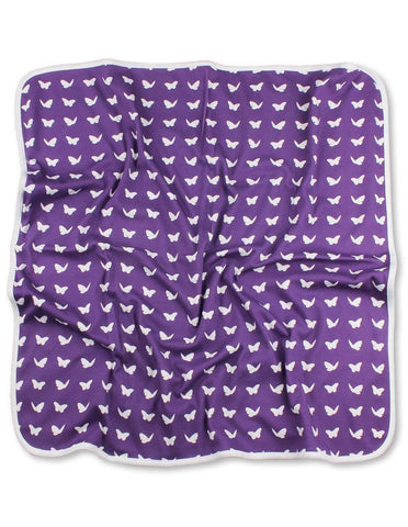 Butterfly Blanket Purple Organic Cotton | Penguin Organics