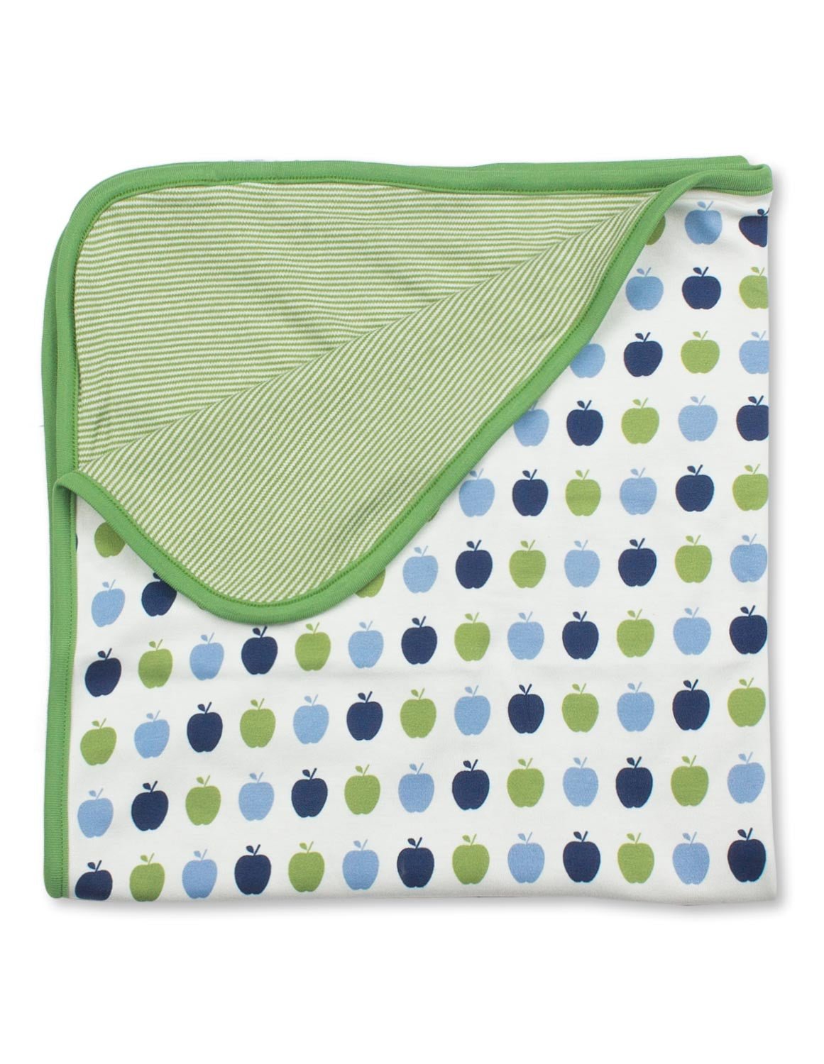 Apple Blanket Multi Blue Organic Cotton - Jazzy Organics