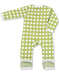 Apple Kimono Romper - Green Organic Cotton - Jazzy Organics