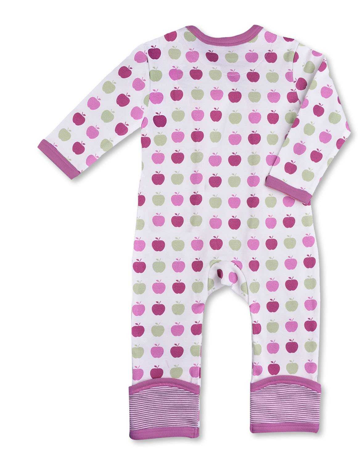 Apple Kimono Romper Multi Pink Organic Cotton - Jazzy Organics