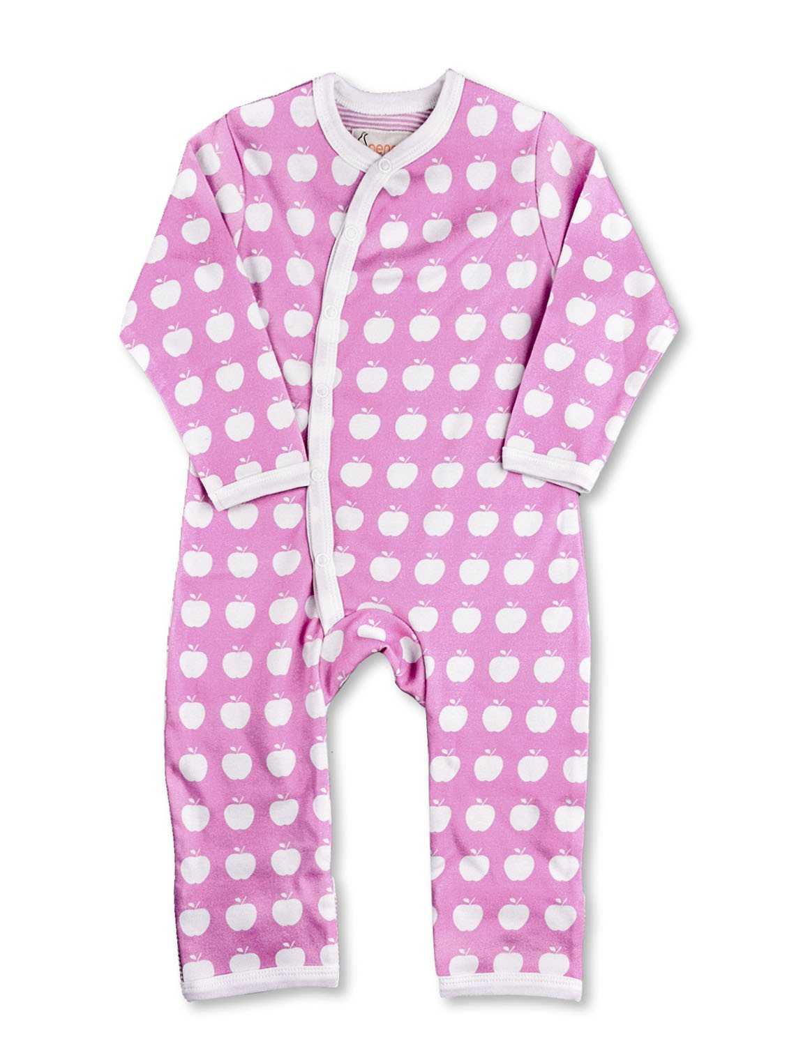 Apple Kimono Romper Pink Organic Cotton - Jazzy Organics