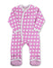 Apple Kimono Romper Pink Organic Cotton - Jazzy Organics