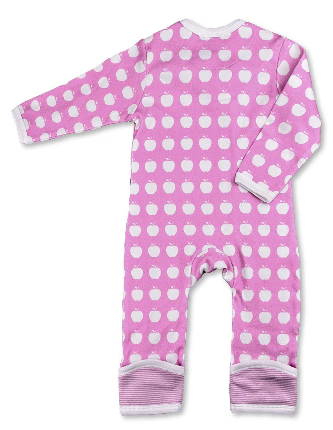 Apple Kimono Romper Pink Organic Cotton - Jazzy Organics