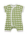 Apple Short Romper Green Organic Cotton - Jazzy Organics