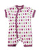 Apple Short Romper Multi Pink Organic Cotton - Jazzy Organics