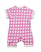 Apple Short Romper Pink Organic Cotton - Jazzy Organics