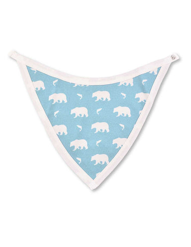 Bear Bib Blue Organic Cotton - Jazzy Organics