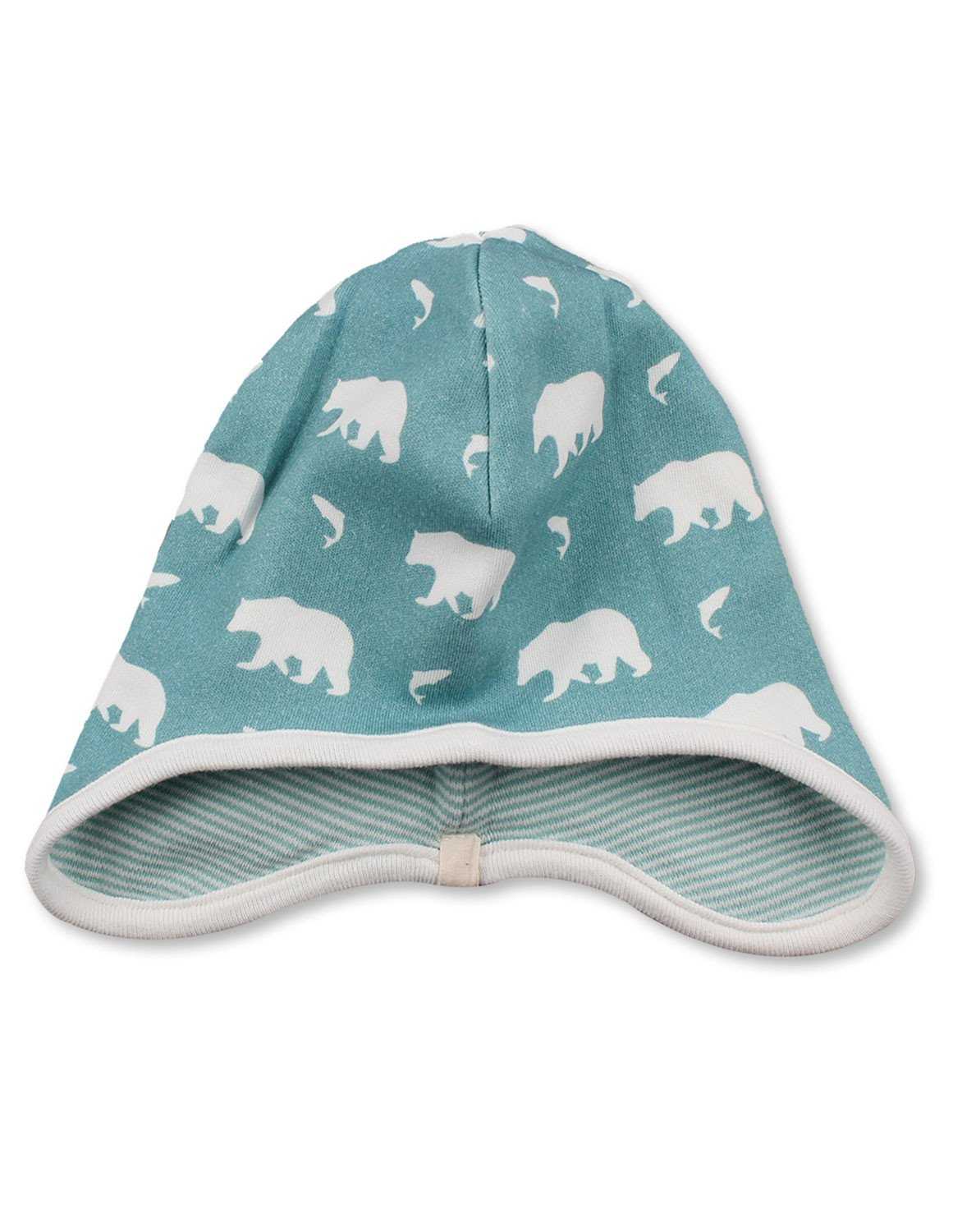 Bear Bonnet Blue Organic Cotton - Jazzy Organics
