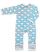 Bear Kimono Romper Blue Organic Cotton - Jazzy Organics
