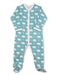 Bear One - Piece Blue Organic Cotton - Jazzy Organics