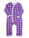 Butterfly Kimono Romper Purple Organic Cotton - Jazzy Organics