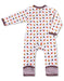 Leaves Kimono Romper Brown Organic Cotton - Jazzy Organics