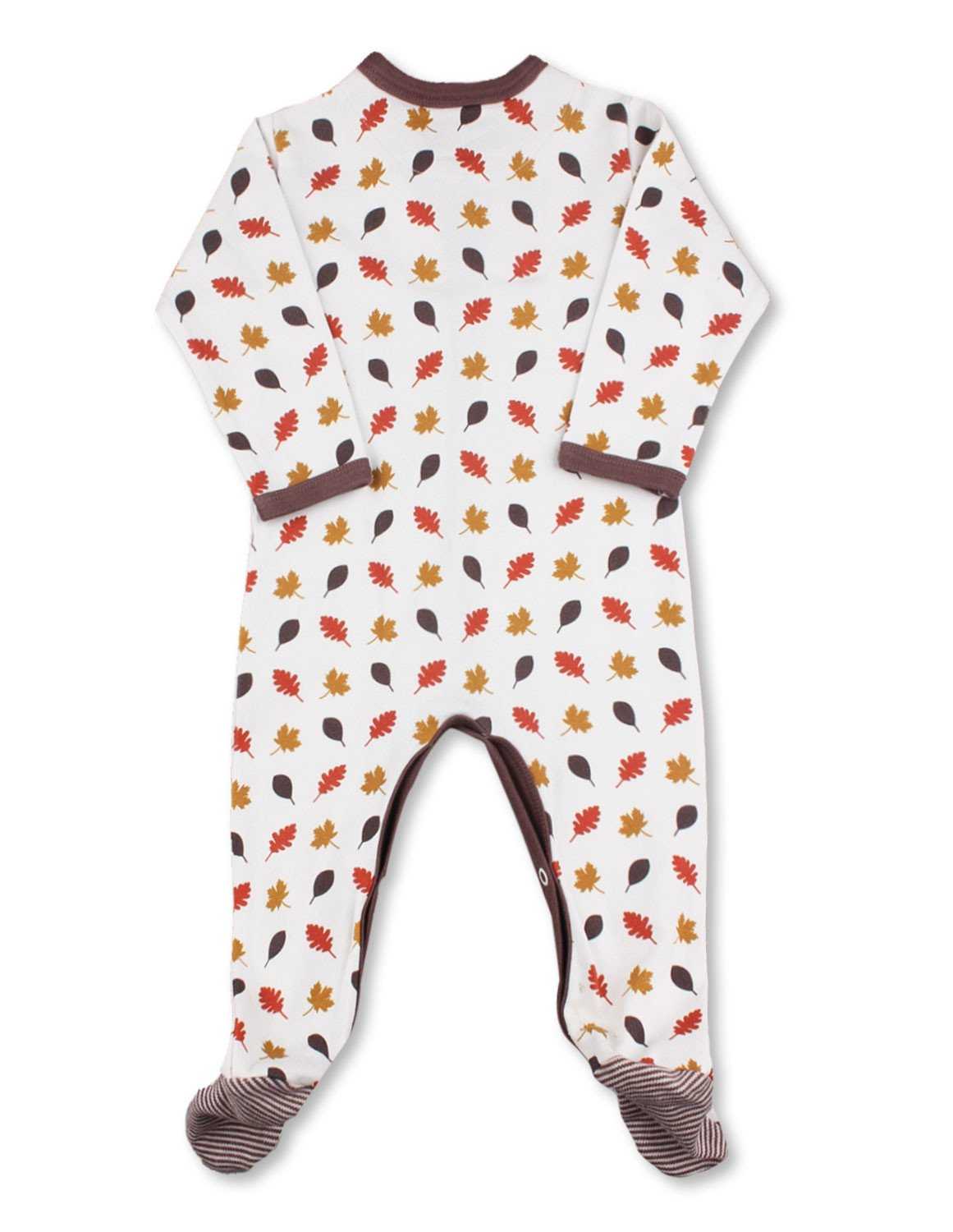 Leaves One - Piece Multi Brown Organic Cotton - Jazzy Organics