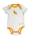 Lion Organic Cotton Bodysuit Orange - Jazzy Organics