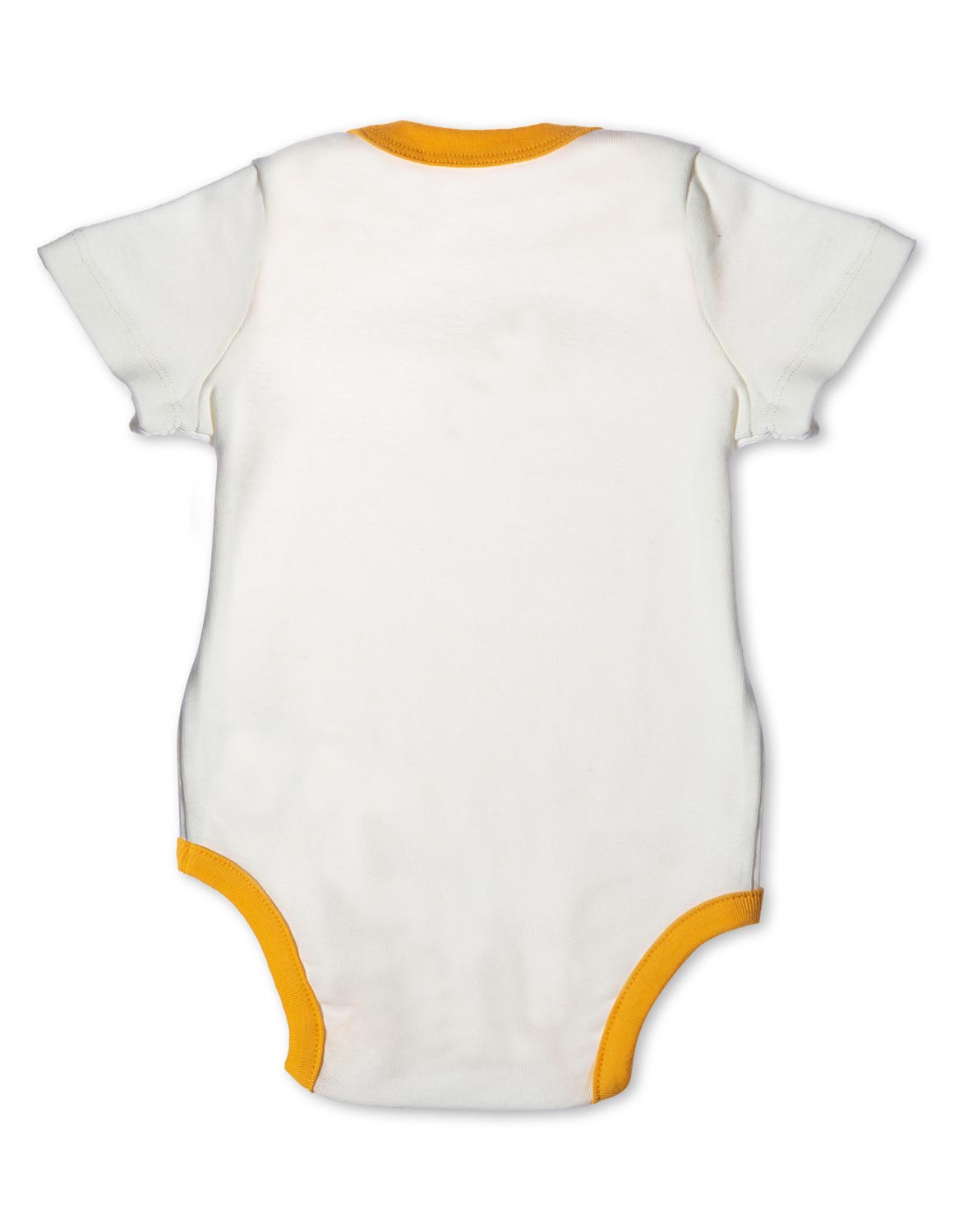 Lion Organic Cotton Bodysuit Orange - Jazzy Organics
