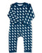 Lion Organic Cotton Romper - Blue - Jazzy Organics