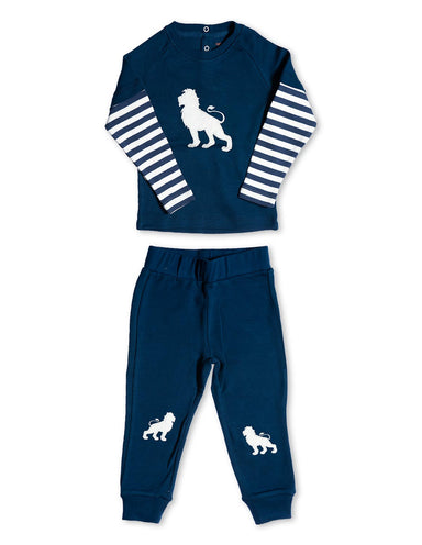 Lion Playset Organic Cotton Blue - Jazzy Organics