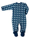 Organic Cotton Footie Blue Lion - Jazzy Organics