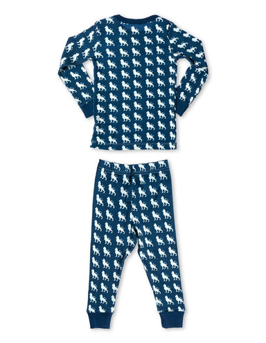 Organic Cotton Pajamas Lion Blue - Jazzy Organics