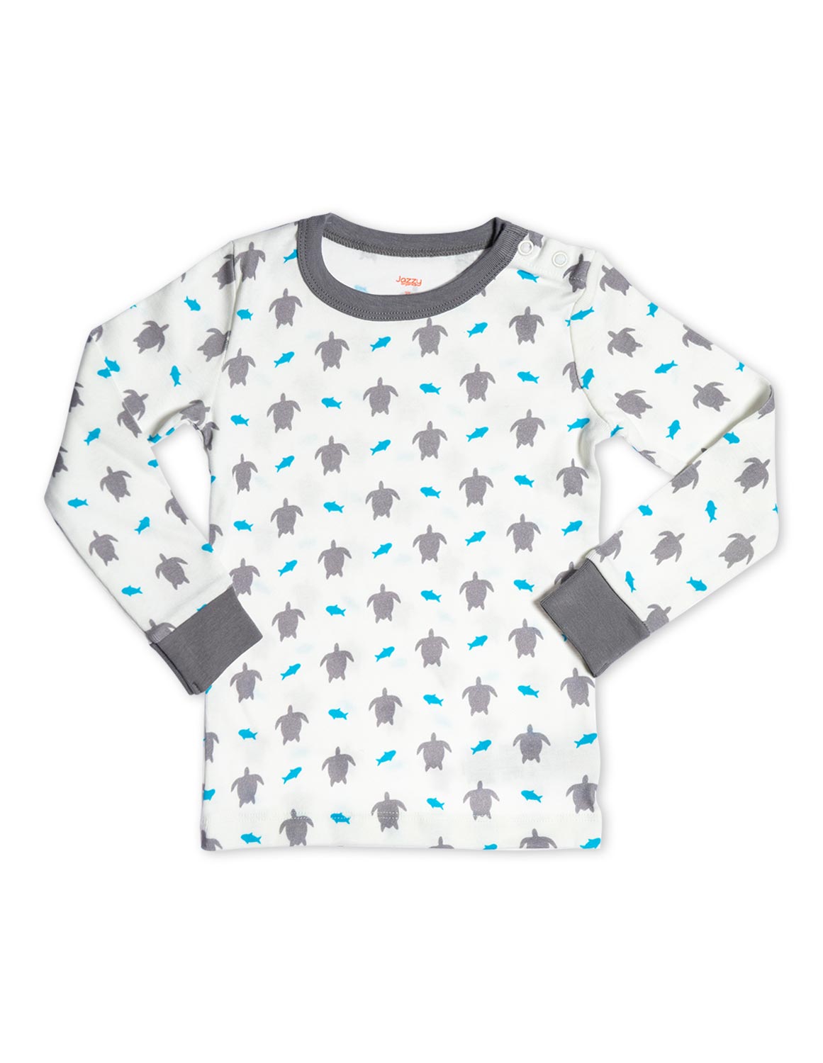 Organic Cotton Pajamas Turtle Grey - Jazzy Organics