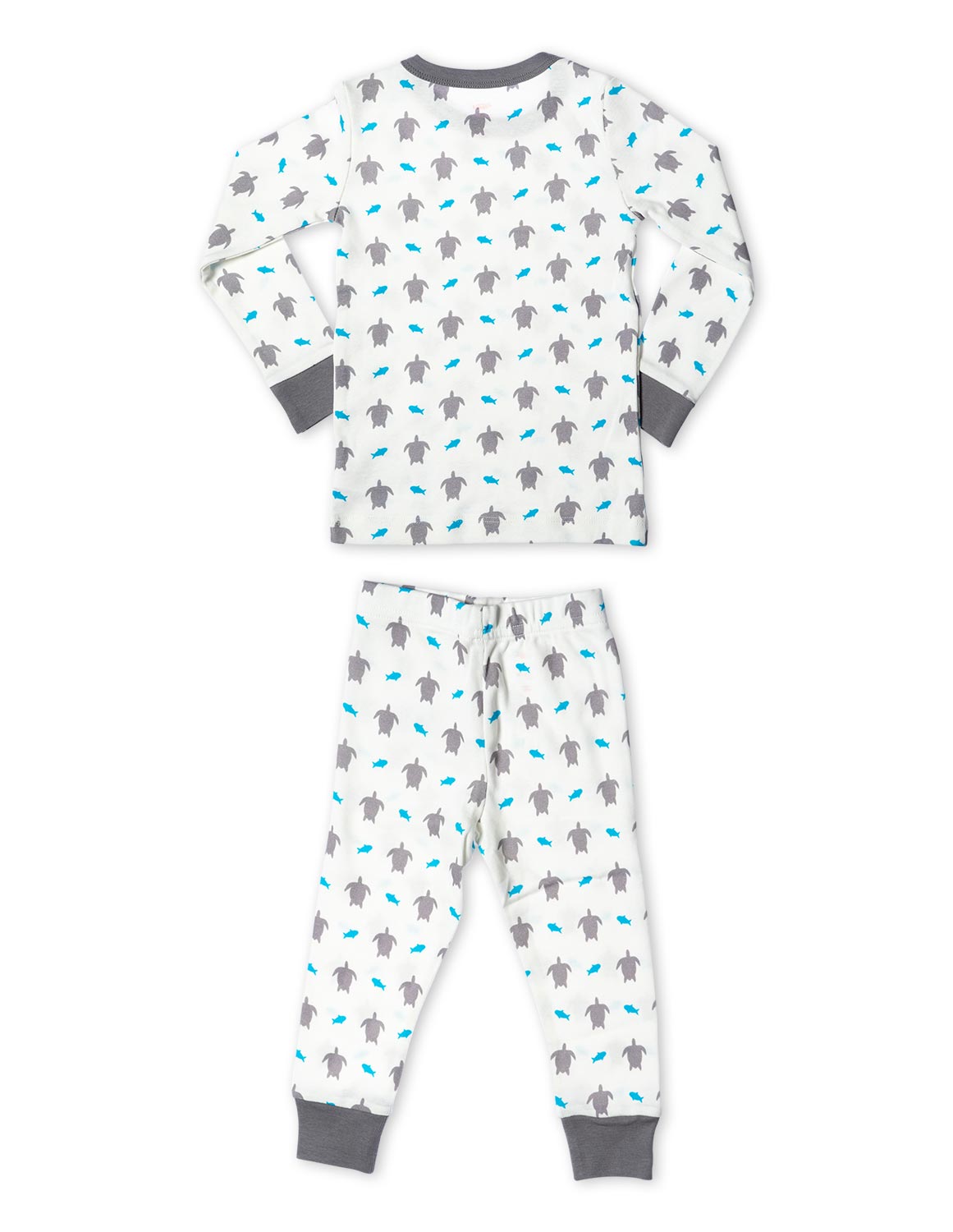 Organic Cotton Pajamas Turtle Grey - Jazzy Organics