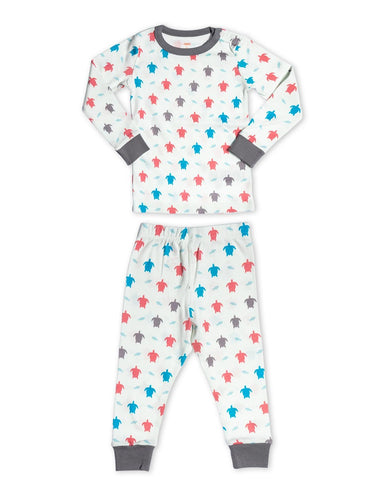 Organic Cotton Pajamas Turtle Multi - Jazzy Organics