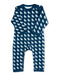 Organic Cotton Romper Blue Lion - Jazzy Organics