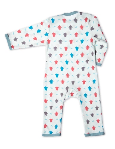 Organic Cotton Romper Multi Turtle - Jazzy Organics