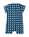 Organic Cotton Short Romper Blue Lion - Jazzy Organics