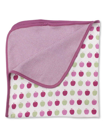 Apple Blanket Multi Pink Organic Cotton | Penguin Organics